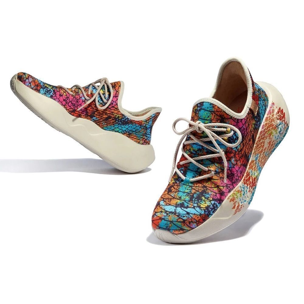 UIN Women's Sneakers Lightweight Walking Comfy Shoes (Colorful Scale) - Picture 6 of 11